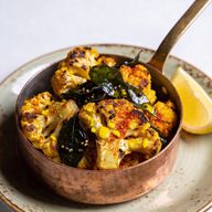 Turmeric Roasted Cauliflower with Curry Leaf Tadka photo 1
