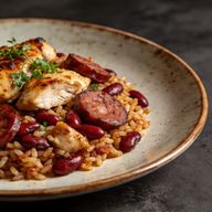 Blackened Cajun Chicken, Sausage, and Red Beans Rice photo 1