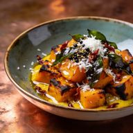 Charred Butternut Squash with Curry Leaf Temper photo 1
