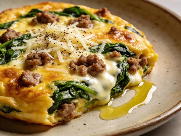Sausage & Spinach Frittata