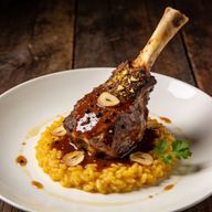 Galangal-Picanha Osso Buco with Saffron Risotto photo 1