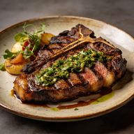 Hickory-Smoked Cowboy Ribeye with Hand-Crushed Chimichurri photo 1