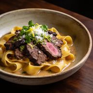 Smoked Brisket Pappardelle with Lemon Gremolata photo 1