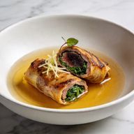 Involtini di Vitello Ripieni with Confit Duck & Galangal Brodo photo 1