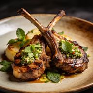 Hickory-Kissed Lamb Chops with Zesty Mint Gremolata photo 1
