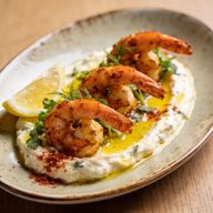 Aleppo-Spiced Shrimp over Zesty Lemon Labneh photo 1