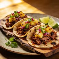 Smoked Pork Tacos with Charred Pineapple Salsa photo 1