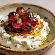 Hearth-Blistered Grapes over Whipped Feta photo 1