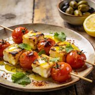 Hearth-Charred Halloumi & Tomato Skewers photo 1
