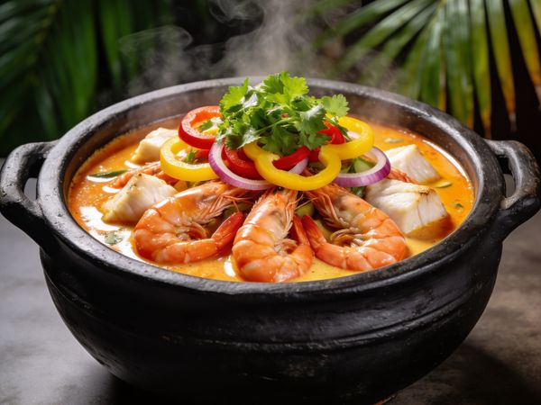 Moqueca de Camarão e Peixe (Seafood Moqueca)