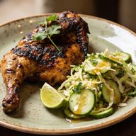Smoky Charred Chicken with Zesty Lime-Cucumber Slaw photo 1