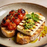 Hearth-Seared Halloumi & Blistered Tomato Breakfast photo 1
