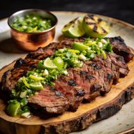 Chipotle-Rubbed Flank Steak with Lime-Cilantro Gremolata photo 1