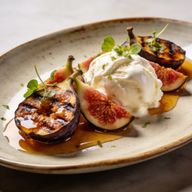Hearth-Charred Honey Figs with Mascarpone Gelato photo 1
