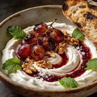 Smoked Grape and Maras Butter Labneh Breakfast photo 1