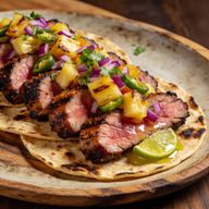 Smoky Oaxacan Grilled Pork with Charred Pineapple Salsa photo 1