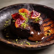 Wood-Fired Smoky Chocolate & Blood Orange Fondant photo 1