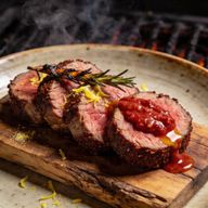 'Nduja-Glazed Mediterranean Smoked Lamb Loin photo 1