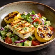 Hearth-Seared Halloumi Bowl with Burnt Lemon & Herbs photo 1