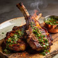 Smoked Paprika Rubbed Pork Chops with Zesty Chimichurri photo 1