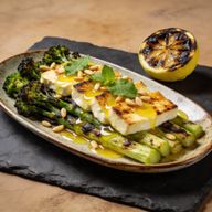 Hearth-Charred Broccolini & Halloumi with Burnt Lemon Vinaigrette photo 1