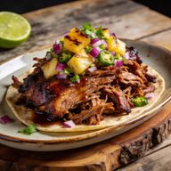 Hickory-Smoked Pork with Charred Pineapple Salsa Dinner photo 1
