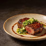 Guajillo-Rubbed Ribeye with Cilantro-Lime Gremolata photo 1