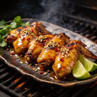 Hearth-Charred Coriander & Smoked Honey Wings photo 1