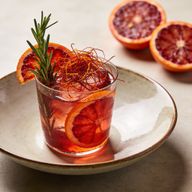 Zafferano Aureo: Saffron Blood Orange Rosemary Tonic photo 1