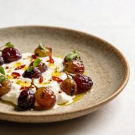 Blistered Grapes with Zesty Yogurt & Marash Chili photo 1