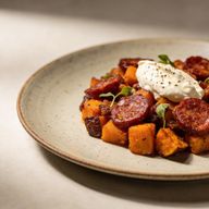 Smoky Sweet Potato and Chorizo Hash with Maras Butter photo 1