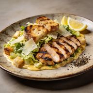 Hearth-Grilled Smoky Chicken Caesar Salad photo 1