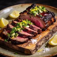 Cherry-Smoked Brisket with Mediterranean Gremolata photo 1