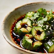 Smashed Cucumber Salad with Sichuan Peppercorn & Black Vinegar Essence photo 1