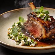 Smoked Mediterranean Lamb Shoulder with Mint-Feta Gremolata photo 1