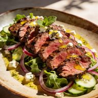 Hearth-Seared Mediterranean Steak Salad photo 1