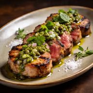 Smoky Grilled Pork with Mediterranean Salsa Verde photo 1