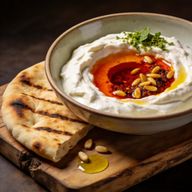 Sizzling Maras Butter Labneh with Toasted Pine Nuts photo 1