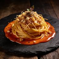 Dendê-Infused Cacio e Pepe with Manioc Crumble photo 1