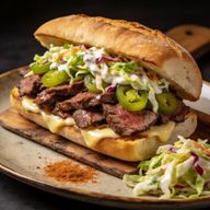 Smoked Chili Ribeye Lunch Melt with Mediterranean Slaw photo 1