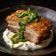Ancient Roman Porchetta with Thai Holy Basil & Burrata Crema photo 1