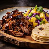 Smoked Guajillo Pork Shoulder with Pineapple Slaw photo 1