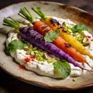 Hickory Charred Carrots with Tahini Yogurt photo 1