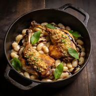 Balsamic & Lime Leaf Duck Confit Cassoulet photo 1