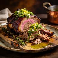 Smoked Mediterranean Lamb Barbacoa with Lemon-Garlic Gremolata photo 1