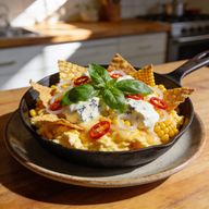 Gorgonzola & Thai Basil Breakfast Migas photo 1
