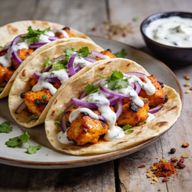 Chicken Tikka Tacos with Cooling Raita Sauce photo 1