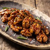 Hearth-Smoked Rosemary & Aleppo Glazed Walnuts photo 1