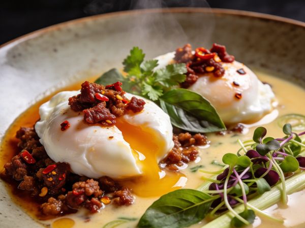Calabrian 'Nduja & Coconut Poached Eggs