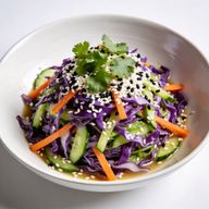 Sesame Ginger Cabbage & Cucumber Slaw photo 1